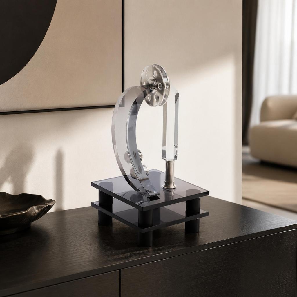 Modern Minimalist Crystal Decorative Sculpture for Entryway