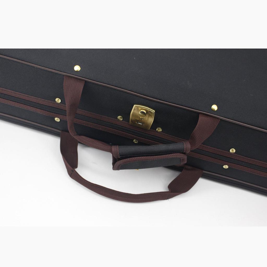Premium Coffee Violin Case: Shockproof, Waterproof, Lightweight, Dual/Single Shoulder Options