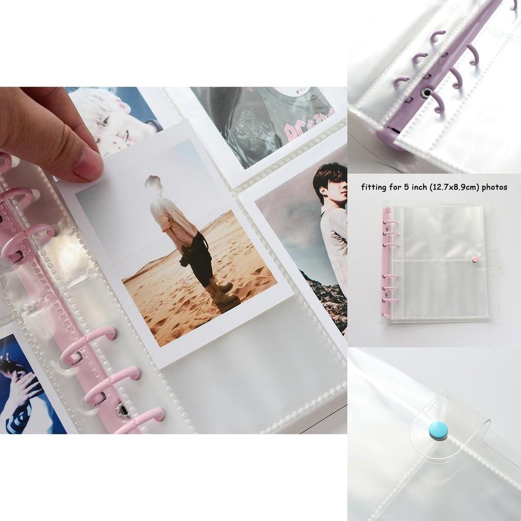 Glittery Transparent 200/100 Pockets Photocard Binder Holder For Kpop Albums
