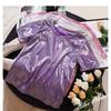Summer New Korean Mid Length Blingbling Top Short Sleeved T-shirt for Women