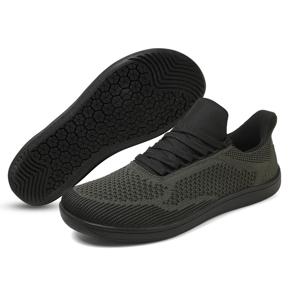 

Minimalist Barefoot Shoes Hands Free Wide Toe Cross Trainer Casual Mesh Sneakers Lightweight Trekking Shoes for Hiking Climbing 37 темно-зеленого