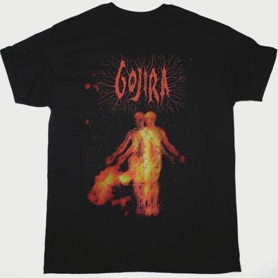 GOJIRA Band TRANSCENDENCE T Shirt Black Cotton Men's T-Shirt Unisex  Nostalgic Short Sleeve High Street Top Stylish Casual