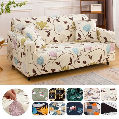 LANMOLIFE Sofa Cover Printed Sofa Covers Elastic Universal Sofa Covers Suitable For 1/2/3/4 Seat Furniture Protection Sofa Cover