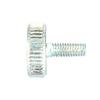 5pcs M3 Zinc Plated Carbon Steel Flat Knurled Head   Thumb Screws (M3*5)