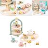 Wooden Royal Tea Party Play Set For Kids With Imaginative Over Kitchen Role Play