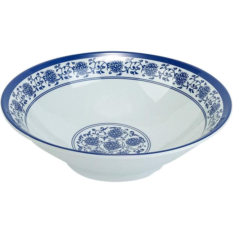 JINMEILI Blue and White Melamine Ramen Soup Bowl