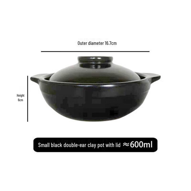 LIEI High Temperature Resistant Clay Pot with Handle