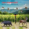Alarma Solar Infrarroja de 360° Repelente de Animales con Advertencia Sonora y Lumínica y Transmisión de Voz