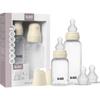 Biberón para bebé - BIBS Grow & Flow - Boquilla redonda - Silicona - 150 ml y; 270 ml - Marfil - Paquete de 2