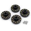 TRZX 4pcs Brass Wheel Hub Extension Hex Adapter Wheel Weights for 1/18 Scale Traxxas TRX4-M RC Crawler Car