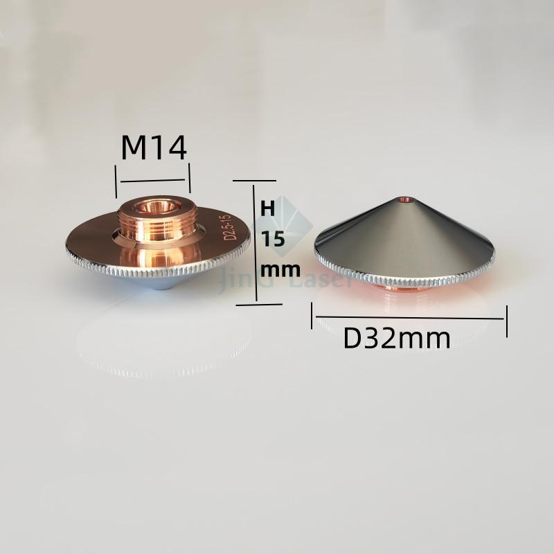 10pcs RAYTOOLS D32M14 Laser Parts Metal Nozzle PRECITEC Laser Nozzle D28M11 OSPRI WSX