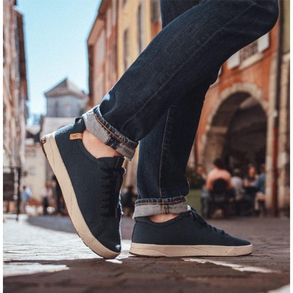 Saola Women Merino Wool Cannon Knit Navy France Eco Friendly Sneakers 230(US W 7)