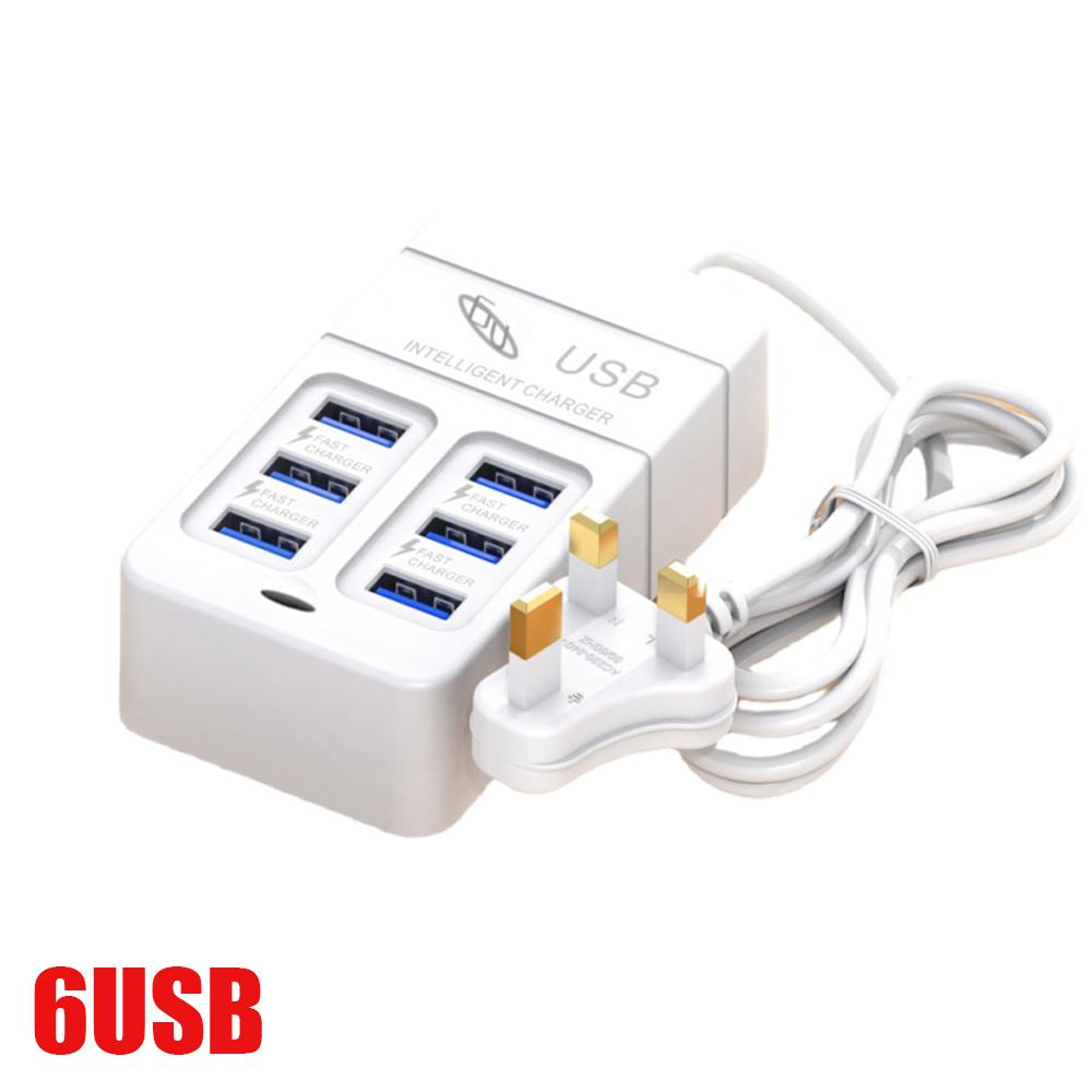 35W 6 Ports USB Fast Charger PD Type C Fast Charging Phone Power Charger USB Hub Adapter Multiport EU US Plug Quick Wall Charger