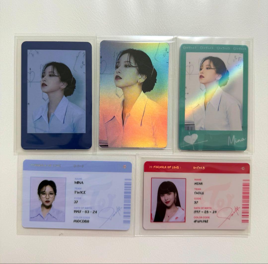[USED] TWICE Mina Photocard Formula of Love Bonus Item