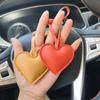Car Keyring PU Leather Hanger Love Bag Pendant Multi-color Heart Keychain  Bag Ornament