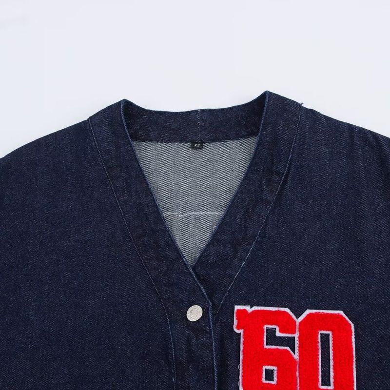 Kaslead New Women Clothes Western Style Fashion Simple and Versatile Demin Shirt Outerwear 4365071