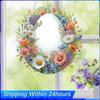 Easter Flower 2D Flat DIY Diamond Painting Kits Acrylic Crystal Painting Crafts Kit for Adults Gift Home Wall Or Window Decor