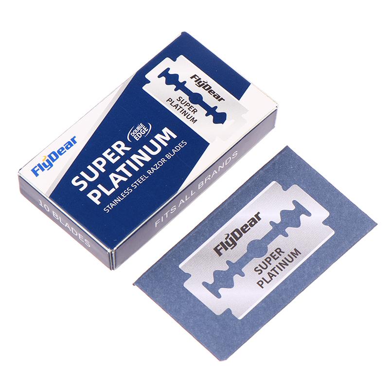 100 Pcs Stainless Steel Razor Blade Old-Ed Manual Double-Sided Razor Blade Hairdressing Barber Shop Tools