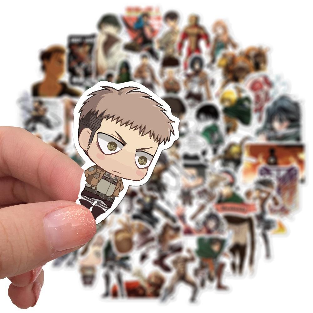 1050Pcs Japanese Anime Attack on Titan stickers Graffiti for DIY Luggage Laptop Skateboard Motorcycle Bicycle Stickers