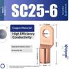 Cd Copper Lug Ring Wire Connectors Bare Cable Electric Crimp Terminal Sc4-6 Sc6-6 Sc6-8 Sc10-6 Sc16-6 Sc16-8 Sc25-8