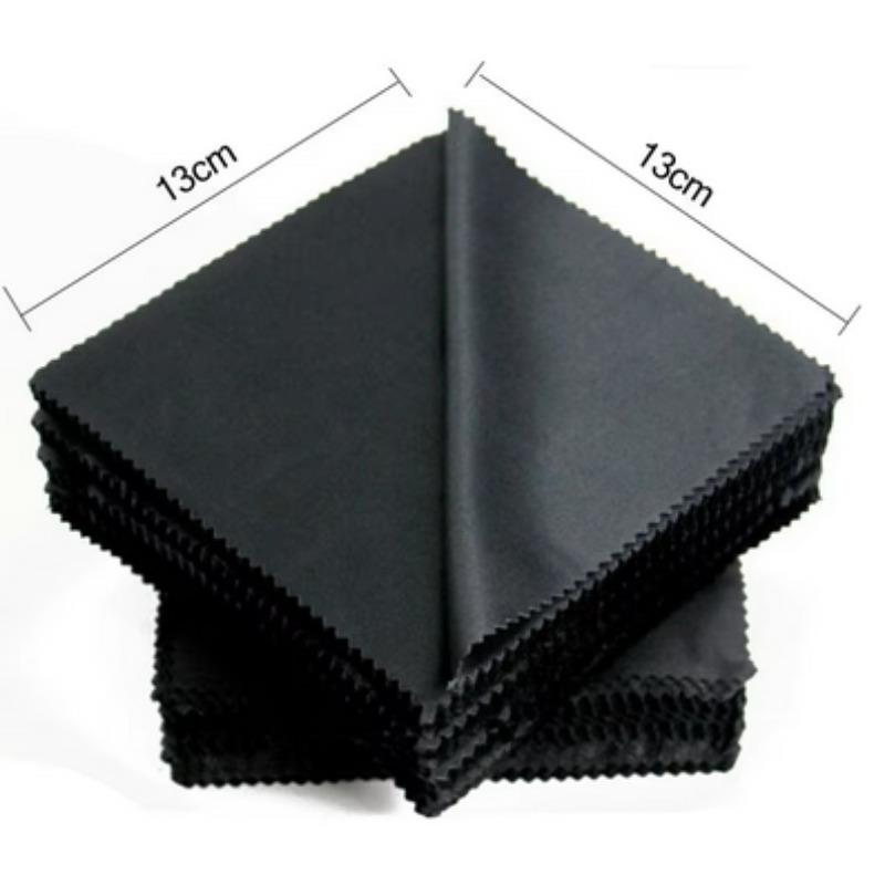 

20pcs/lot Black Microfiber Cycling Sunglasses Eyeglasses Cleaning Cloth Glasses Eyewear Clean Lens Cloth Accessories 20pcs