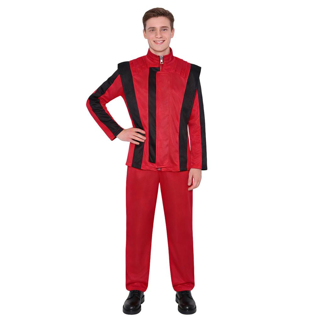 Cosplay Kostým Michael Jackson Set Pro Anime Divadelní Představení V Červeném Polyesteru