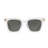 Tom Ford Square Sunglasses With Color Block Design Unisex Sunglasses Transparent FT0970K26A52