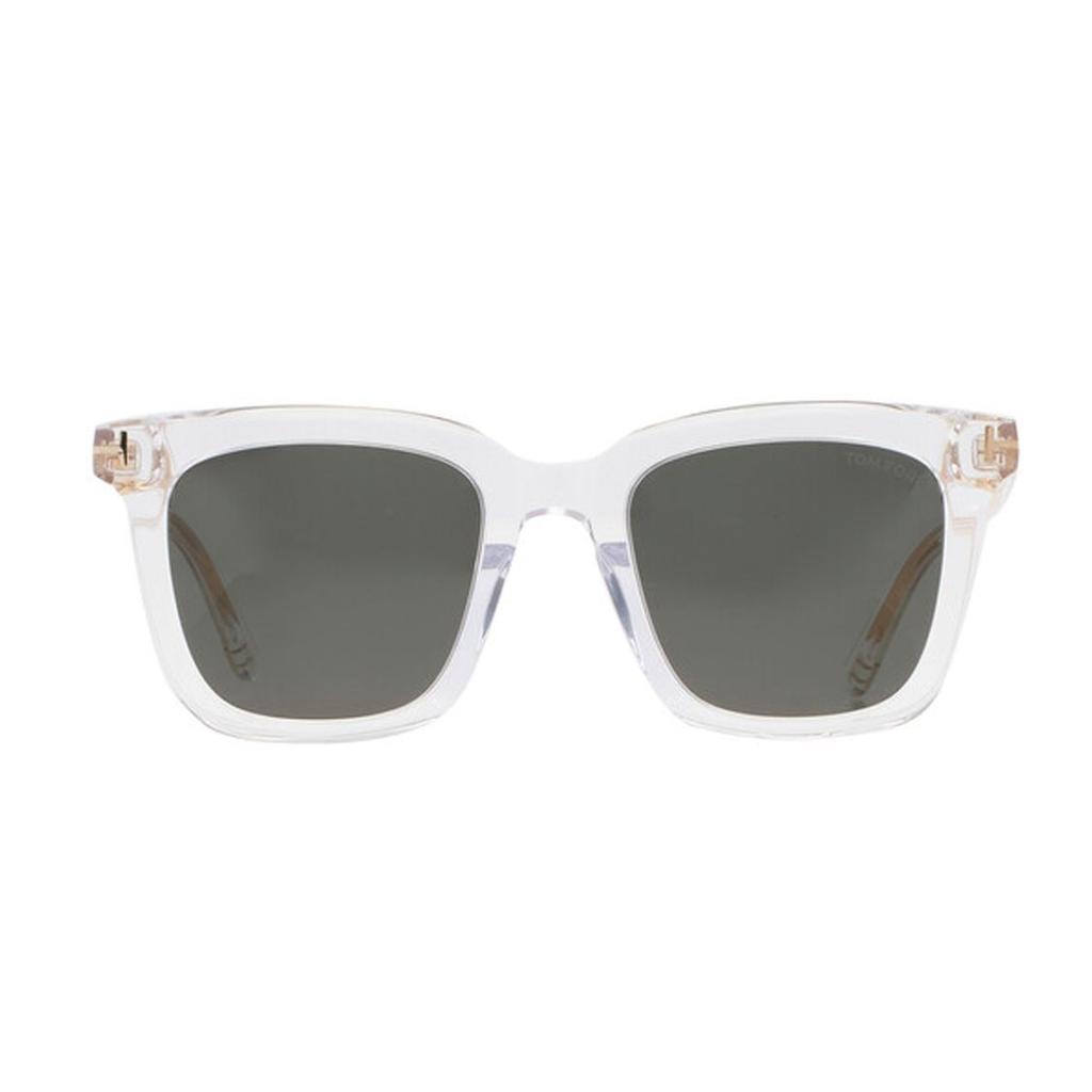 Tom Ford Square Sunglasses With Color Block Design Unisex Sunglasses Transparent FT0970K26A52