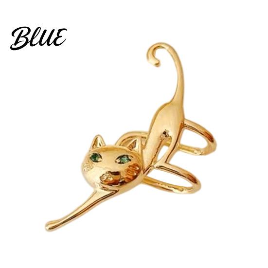 Clip on Earrings for Women 1 Pc Cute Cat Ear Cuff Earring Women Funny Kitten Shape Ornament Animal Cartilage Wrap Around Earring Non Piercing