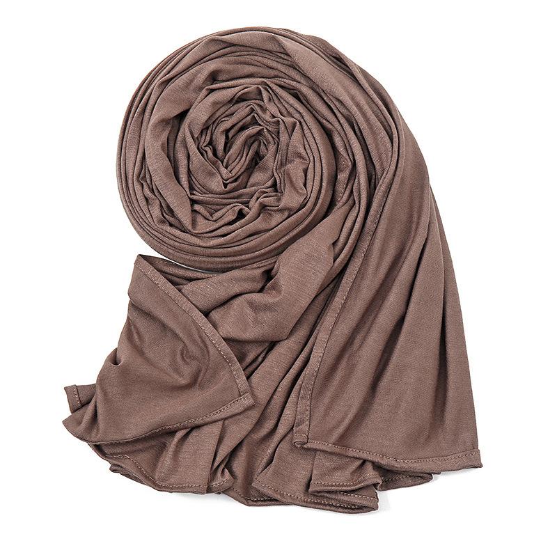 New monochrome large size mercerized cotton women's scarf, high quality Modal high quality long scarf headscarf