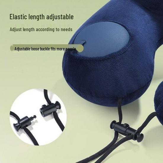Inflatable U-Shaped Travel Pillow for Neck Support