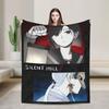 Silent Hill F Blanket Horror Game Super Warm Funny Plush Throw Blanket For Couch Bed Camping Flannel Bedspread Bed Cover
