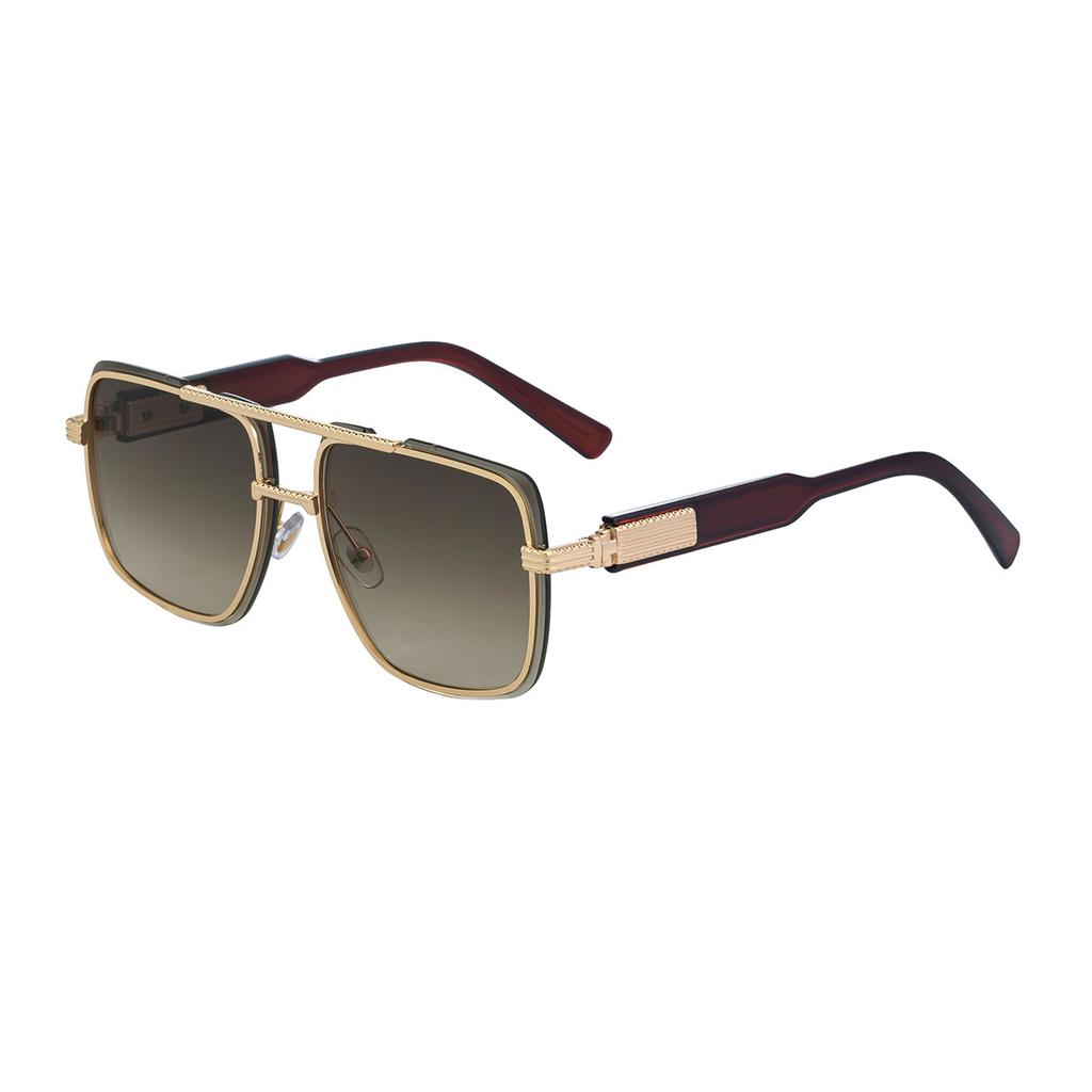 JYL TS Men's Metal Double-Bridge - Threaded Square Driving Sunglasses WF-5G245