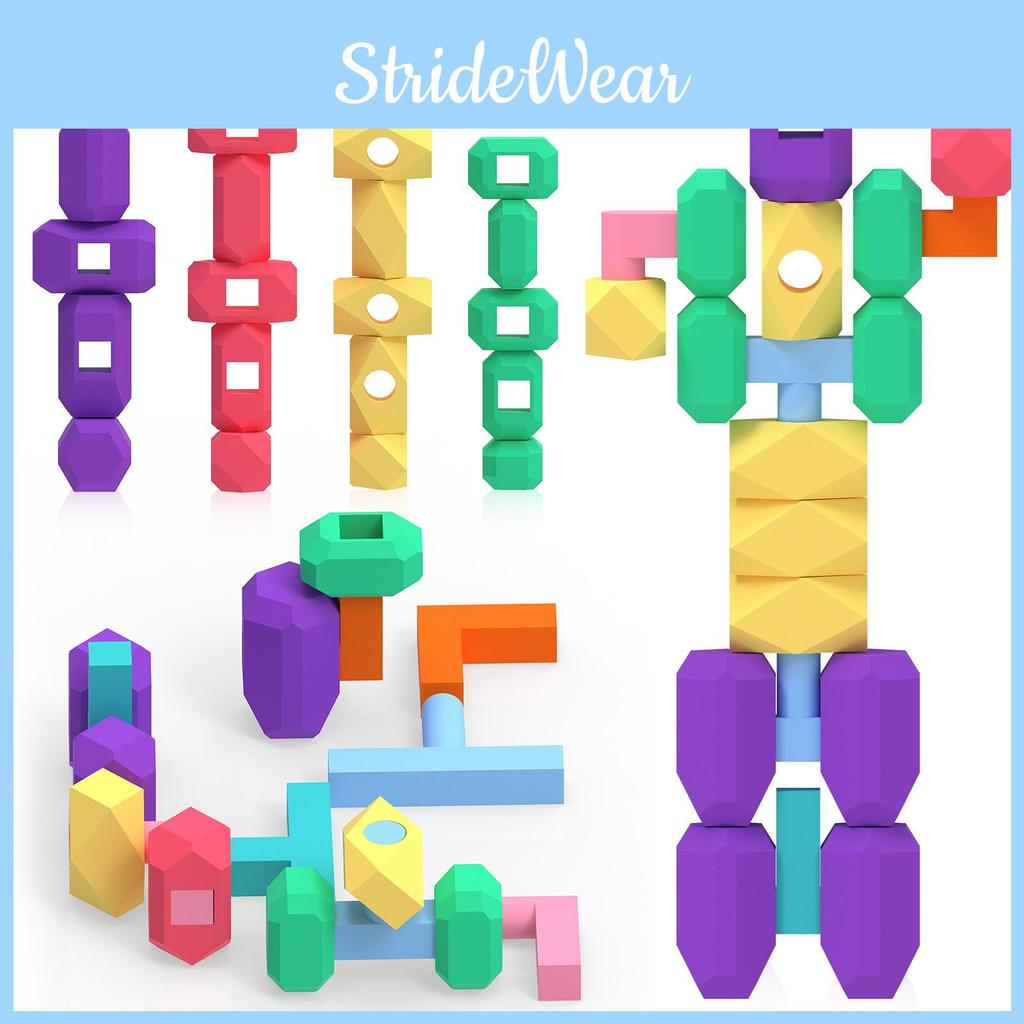 Silicone Building Blocks Toy For Kids Educational Diy Creative Play Set For Early Learning