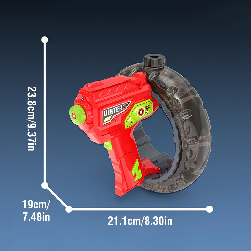 Large Electric Water Gun Ring Handheld Space Concentrator Cool Light Large Capacity Water Blaster Battle Shooting Gun for Kids