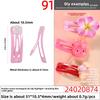 Mini Quadrat Pulverbeschichtet Hochglänzend Bb-Halter Niedlicher Kinder Macaron Bunter Bye-bye-Halter Handgefertigtes Haaraccessoire