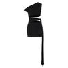 Solid Color Slanted Shoulder Hollow Dress Pure Color Slant Shoulder Hollow Dress
