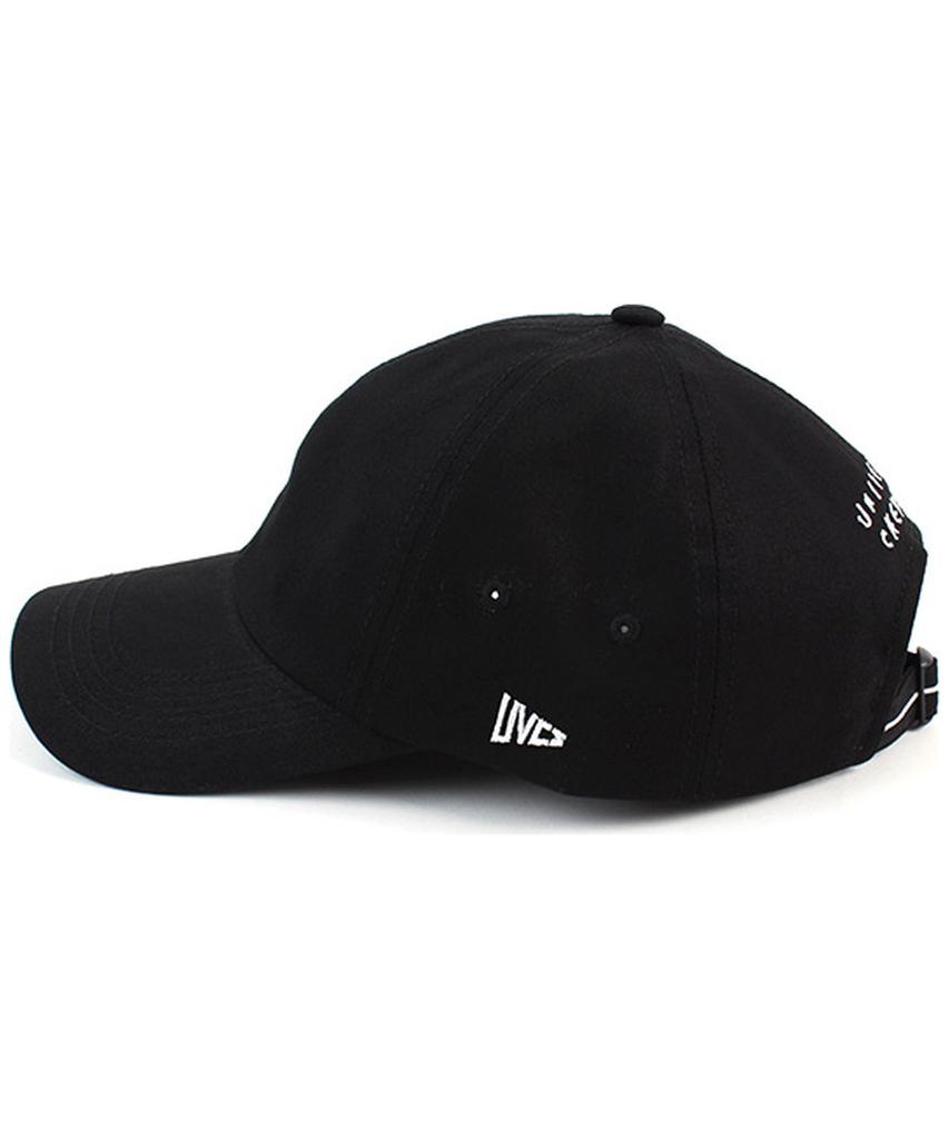 Yunibeosyeolkemiseuteuli Back Logo Cotton Black Ballcap