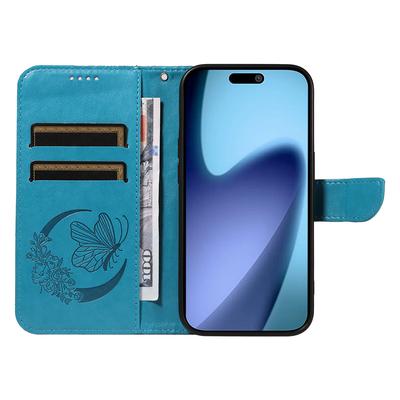 For iPhone 17 Air Case Butterfly Pattern PU Leather Folio Flip Phone Cover
