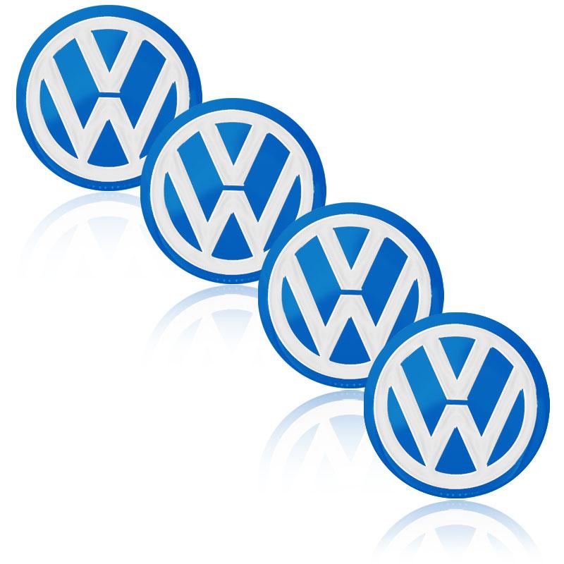 4pcs 56MM Car Wheel Center Hub Cap Logo Stickers Rim Cover Emblem Decal For Volkswagen Golf-7 4 5 6 CC T-ROC Sharan Passat B5 6 7 Polos Tiguan
