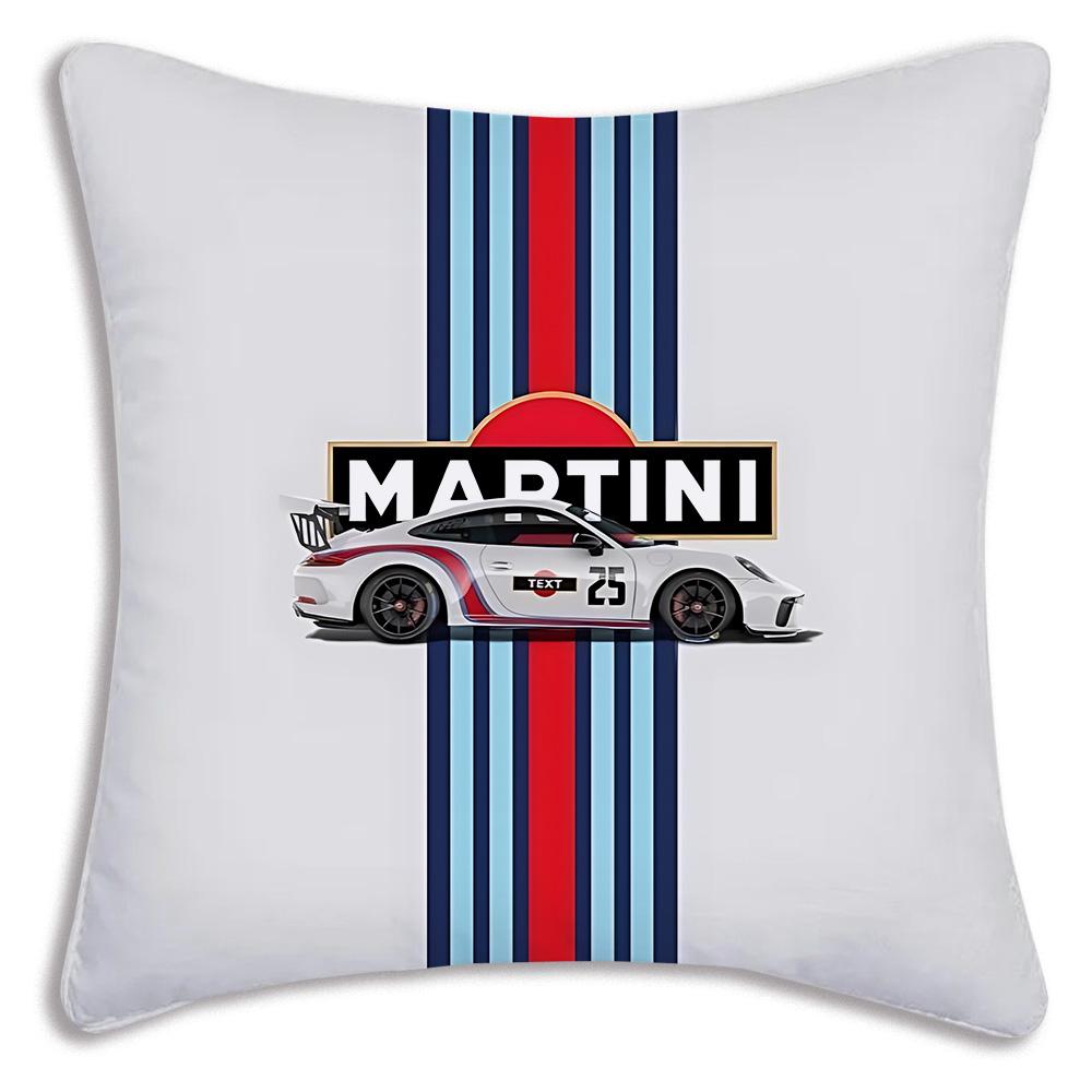 Racing For M-Martinis Pillow Covers Cartoon Sofa Decorative Home Double-sided Printing Short Plush Cute Cushion Cover