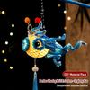 1 Set DIY Craft Fish Lantern DIY Kit Handheld Craft Material Pack  Mid-autumn Festival Celebration