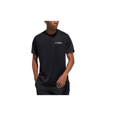Reflective Print Sports Short Sleeve T-Shirt Men Tops Black GN7602