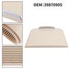 Consola Central Delantera del Coche Portavasos Tapa Deslizante con Persianilla 39870904 39870905 para Volvo S80 S70 V70 XC70 Beige/Negro
