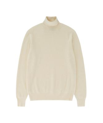 BELLIEF Wool Soft Turtle Neck Knit (Ecru)
