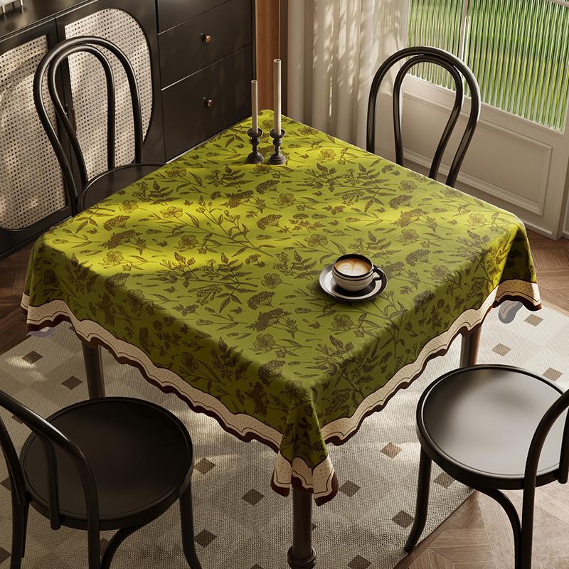 

Принтованная прямоугольная скатерть хлопок лен водонепроницаемая термостойкая накладка на обеденный стол коврик для пикника на открытом воздухе украшение стола для вечеринки 60x60cm