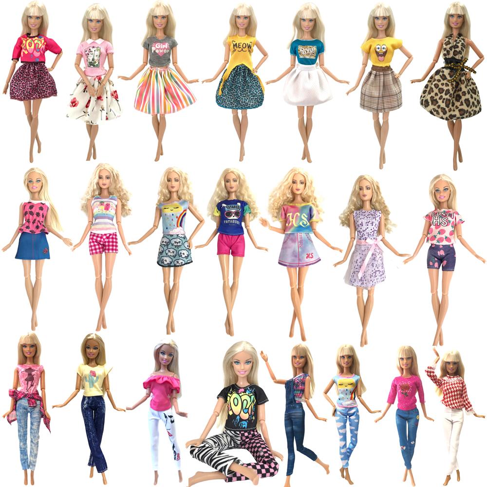 NK Hot Sale 11.5 Inch Doll Dress 1/6 Doll Clothes Dolls Accessories 30CM Princess Fashion Outfits Wear Casual Dress Gift JJ