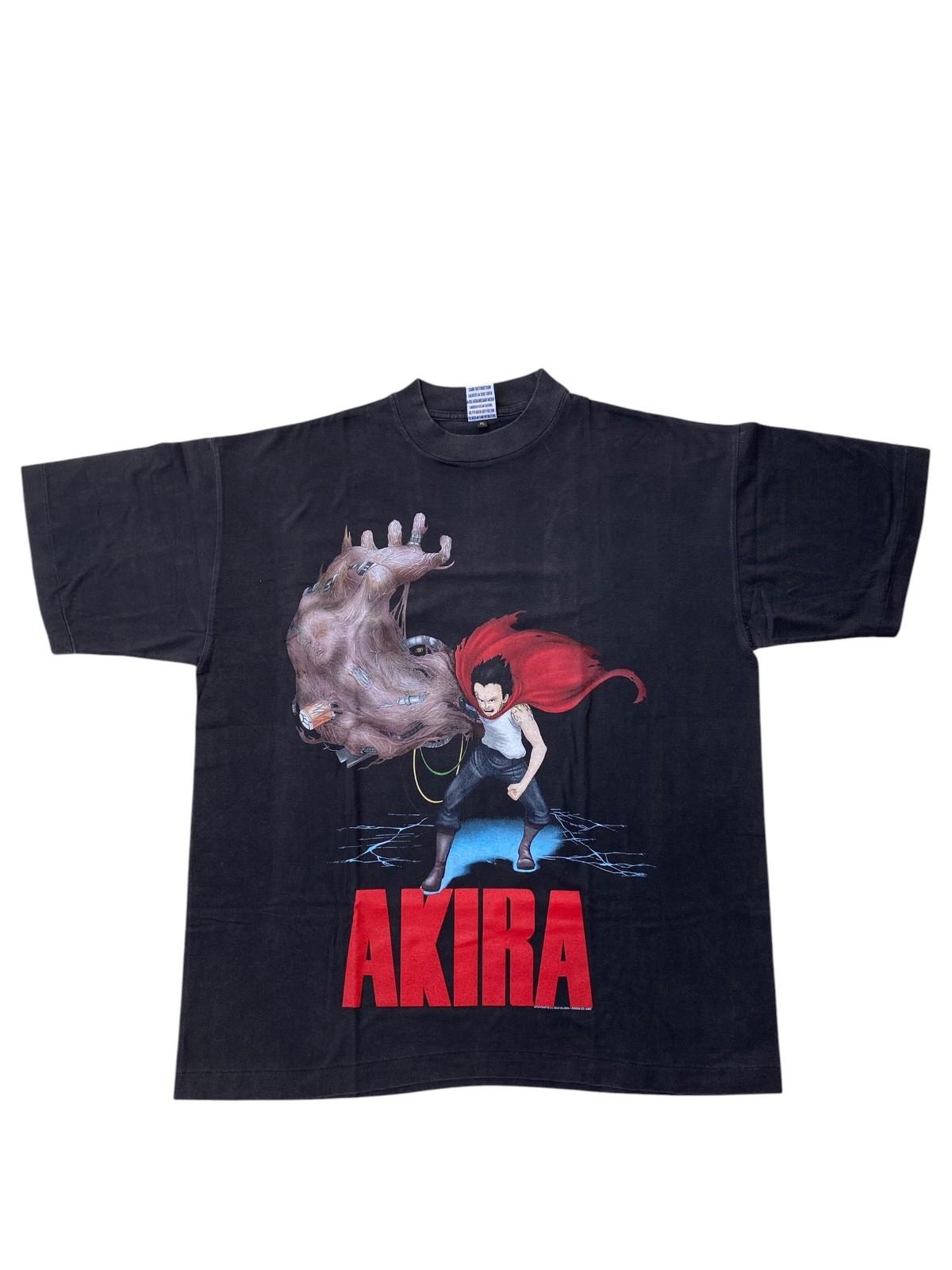 Rare Bootleg Akira Anime Graphic T Shirt XL Black Manga Double Sided Tee XXXL