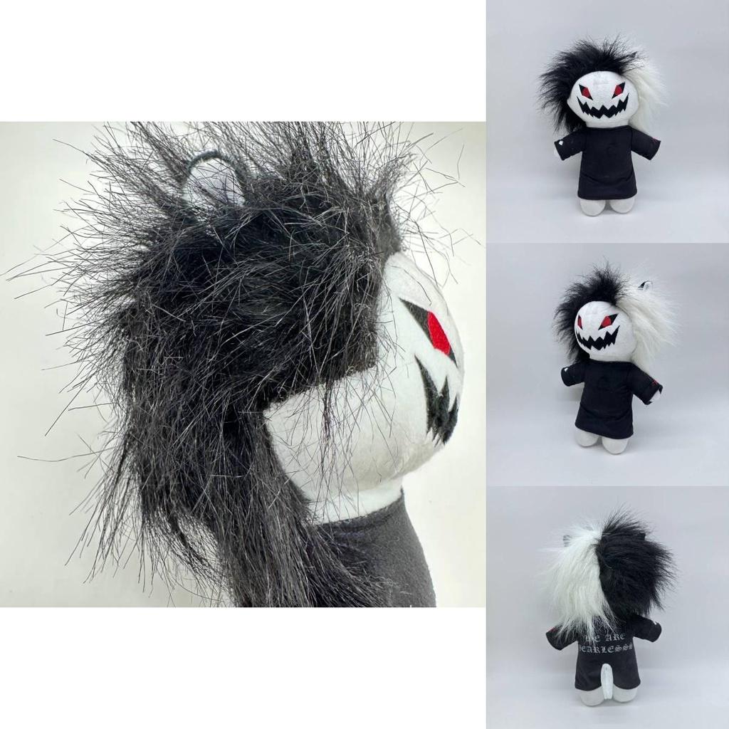 Zxc Cat Plush Halloween Black And White Grinning Cat Stuffed Toy 27cm/10.62in Height