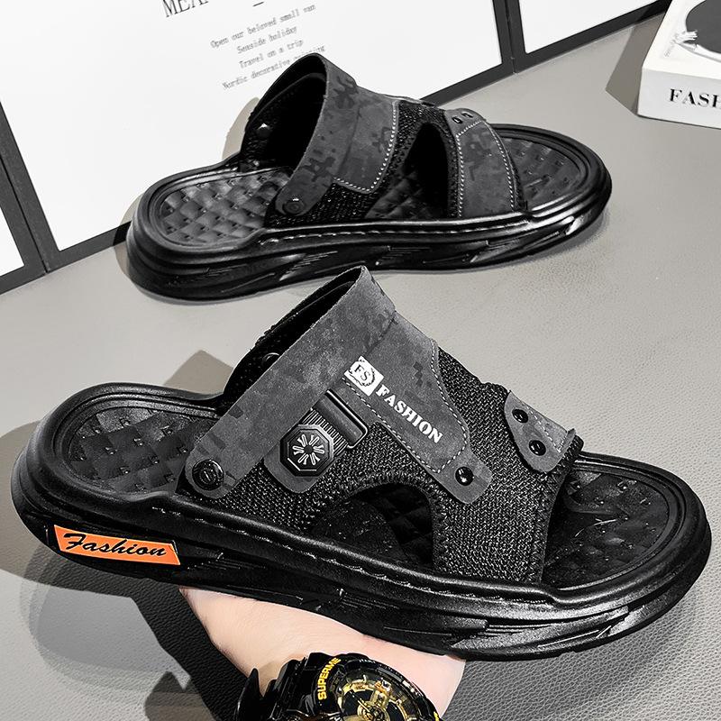 Sandals men's 2025 new summer casual driving two wear lightweight soft-soled men's seaside wading Vietnamese cold slippers